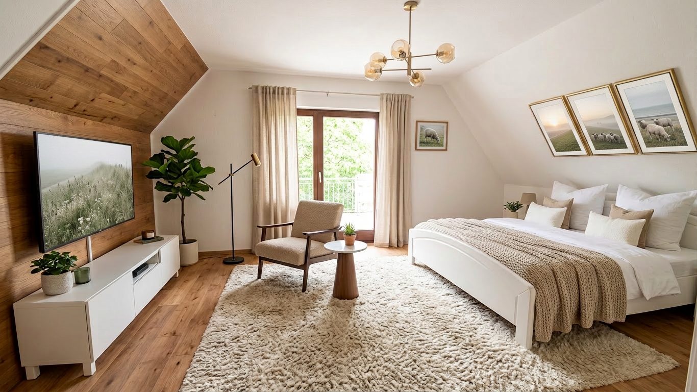 Gemütlich eingerichtete Ferienwohnung im Nordsee-Stil